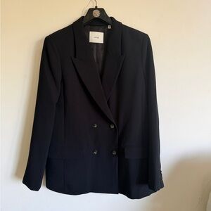 Wilfred Classic Oversized  Black Double-Breasted Blazer